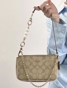 100% AUTHENTIC and BRAND NEW ! Condition is new with tags.  coach style # cs442 MSRP $188 +tax  coach care card inside  Plus a free gift : an extended pearl chain and a gold  chain, it’s new , no brand , it is perfect and suitable for a shoulder bag and crossbody ALL ITEMS ARE GUARANTEED 100% AUTHENTIC AND BRAND NEW!  Shipped with USPS priority /USPS Ground Advantage / UPS ground. Ship out in 2 business days or whenever possible same day! Please note that the color in pictures might differ slightly due to lighting, flash and screen resolution. In a smoke and pet free house! Please contact me if you have any questions. Thank you for supporting my small business!  Please view and check my other ebay store items! Product Details Signature coated canvas and smooth leather Color: light khaki/ c Coach Nolita 19, Coach Nolita, Nolita 19, Color In Pictures, Pearl Chains, Shopping Wishlist, Signature Canvas, Care Card, My Small Business