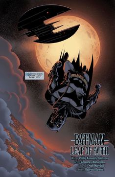 the cover to batman leap of faith