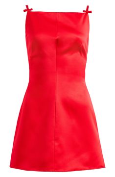 Grab attention in this fiery frock cut in a leggy length and topped with a contemporary square neckline. Exclusive retailer Square neck Sleeveless Lined 100% polyester Dry clean Imported Red Formal Mini Dress, Red Brunch Dress, Red Dress Graduation, Long Red Dresses, Simple Red Dress, 60s Cocktail Dress, Valentines Day Dress, Bachelorette Dress, Brunch Dress