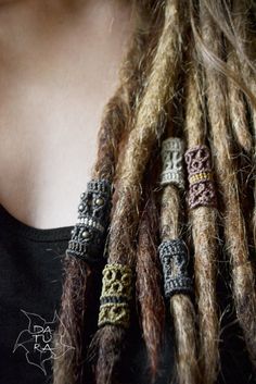 Ombre Dreads, Dread Wraps, Dread Jewelry, Dreadlock Beads, Dread Beads, Dreadlock Extensions