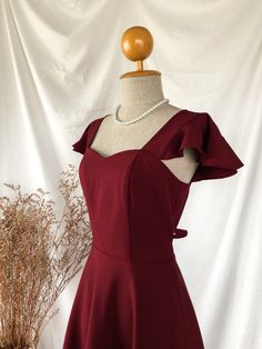 This Womens Dresses item by Amordress has 185 favorites from Etsy shoppers. Ships from Thailand. Listed on Oct 2, 2024 Burgundy Knee Length Dress, Short Burgundy Dresses, Christmas Red Dress, Dark Red Dress, Burgundy Bridesmaid Dress, Red Summer Dress, Vintage Christmas Dress, Vintage Sundress, Wine Red Dress