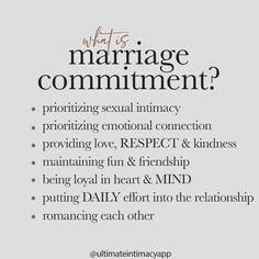 a poster with the words what is marriage commutment?