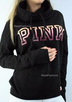 Victoria's Secret PINK High Neck Pullover Logo Fleece Cowl Marl Black Sweatshirt Victoria's Secret PINK PINK High Neck Pullover Sweatshirt Accepted payments are in Paypal only. Immediate payment is required for Buy it Now listings.  For auctions, payment is due within 3 days of purchase. In case of non-payment, item will be re-listed and any payment received after that point will be returned to the buyer.  Worldwide shipping is available to most countries. Seller is not responsible for any custo Pink Letter Print Sweater For Winter, Trendy Pink Sweatshirt For Fall, Trendy Pink Fall Sweatshirt, Pink Cozy Crew Neck Hoodie, Cozy Pink Crew Neck Hoodie, Pink Hoodie Tops For Loungewear, Pink Comfortable Winter Top, Pink Fleece Sweatshirt For Winter, Pink Fleece Hoodie Top