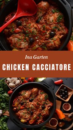 Ina Garten Chicken Cacciatore Chicken Cacciatore Ina Garten, Chicken Cacciatore Recipe Instant Pot, Ina Garten Chicken Cacciatore, Chicken And Tomatoes Recipes, Chicken Breast Tomato Recipes, Chicken Cacciatore Recipe Crockpot, Chicken Cacciatore Recipe Authentic, Chicken Spinach Tomato Recipe