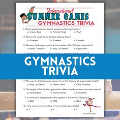 gymnastics trivia for summer games