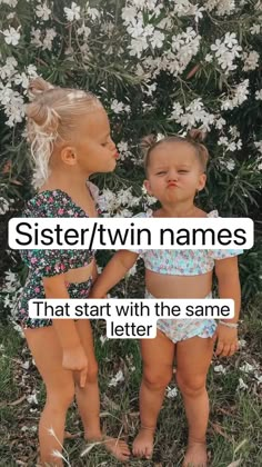 Twin Names, Sweet Baby Names, Baby Name List, Pretty Names, Kid Hacks, Baby L