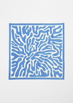 Leightweight satin finish square scarf with a graphic motif. Screen Printed Designs, Marimekko Scarf, Caribbean Pattern, Tudung Design, Summer Glow Makeup, Bandana Designs, Brand Merch, Print Scarf Design, Graphic Scarf