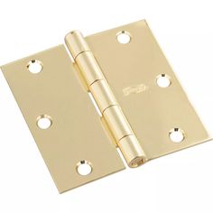 brass plated door hinge with two holes