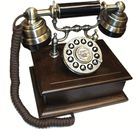 an old - fashioned phone with two hands is shown in this image, and the receiver has been turned off