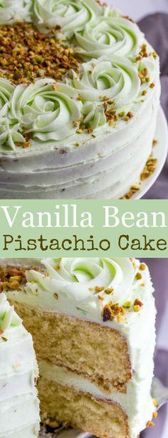 this vanilla bean and pistachio cake is the perfect dessert for any special occasion