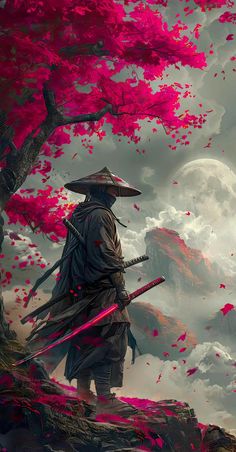 Japanese Art Samurai, Ancient Asia, Minion Phone Wallpaper, Samurai Wallpaper, Samurai Artwork, Fantasy Worlds, Japanese Tattoos, Artwork Ideas, Samurai Tattoo