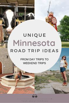 minnesota road trip ideas from day trips to weekend trips in the country, including food and fun