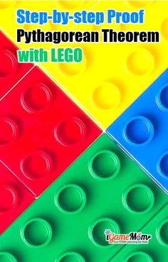 the cover of step - by - step proof pyrthogan theory with lego