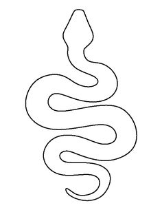 a black and white line drawing of a snake