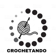 the logo for crochet and do it yourself project, which is designed to look like a ball of yarn