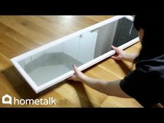 Fake a High-end Mirror With a Cheap One From Walmart - YouTube Aesthetic Home Design, Diy Wall Mirror, Walmart Diy, Diy Mirror Decor, Dollar Tree Mirrors, Bathroom Mirror Makeover, Diy Vanity Mirror, Cheap Mirrors