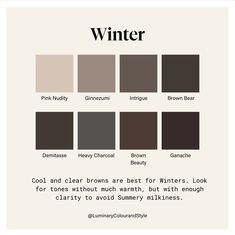 Sultry Winter, Tag Yourself, Colour Analysis