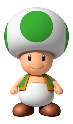 an image of a cartoon character with a mushroom on his head