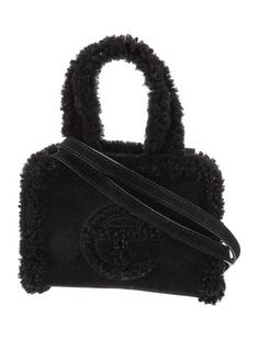 UGG x Telfar Evening BagBlack SuedeSilver-Tone HardwareHandles & Dual Shoulder StrapsTwill LiningSnap Closure at TopIncludes Dust Bag Grey Telfar X Ugg Bag, Telfar Bag Street Style, Telfar Mini Bag, Ugg Telfar, Bag Street Style, Telfar Bag, Western Outfits Men, Street Style Bags, Suede Top