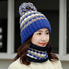 thick cotton and ring scarf casual warm knitted winter beanie Yellow Beanie Cap For Winter, Warm Yellow Winter Hat, Cotton Beanie For Winter, One Size, One Size Orange Winter Hat, Yellow Winter Scarf, One Size, Fashion Cap, Scarf Casual, Winter Hats Beanie, Hat Scarf