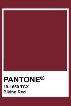 pantone's red color is shown with the white square in the bottom corner