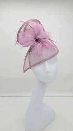 "Lilac/Lavender Sinamay Fascinator. Hat is on a 2\" headband for a comfortable and secure look. - Ready to ship - Free Shipping - Group discount available - Customize by adding different color flowers and or feathers Check my store for for styles and colors. Hatsandpearls.etsy.com Find more at my website for more styles: www.hatsandpearls.com Reach out to me if you can't find what you are looking for. I can make cake custom orders and help you style and match your outfit Tag and share your pictu Fitted Purple Hat With Short Brim, Elegant Purple Hats For Spring, Elegant Purple Hat For Spring, Fitted Purple Hat For Spring, Lavender Fitted Hat With Curved Brim, Spring Purple Wide Brim Fascinator, Fitted Purple Hat For Kentucky Derby, Fitted Lavender Hats For Spring, Adjustable Purple Top Hat With Curved Brim