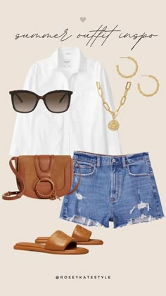 Classic Style Outfits, Mode Inspo, Summer Outfit Ideas, Summer Fashion Outfits, Casual Summer Outfits, Looks Vintage, Lookbook Outfits, Vacation Outfits, Spring Summer Outfits