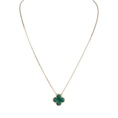 This Van Cleef & Arpels Vintage Alhambra motif pendant necklace is of Malachite and 18k yellow gold hardware, with a Malachite stone motif and a lobster hallmark clasp closure.Origin: FranceCondition: Never wornAccompanied by: VCA green jewelry box and authenticity cardMeasurements: 7.5" Necklace Drop .5"x .5" Pendant Van Cleef Arpels Magic Alhambra Necklace, Veep Jewelry, Luxury Green Necklace With Charms, Luxury Green Charm Necklace, Van Cleef Arpels Blue Necklace, Van Cleef Arpels Sweet Alhambra Necklace White Gold, Van Cleef Arpels Necklace Green, Van Cleef Arpels Emerald Necklace, Luxury Green Oval Necklaces