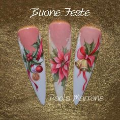 Paola Marrone Christmas Nails, French, white Summer Nails Art Designs, Nail Art Designs 2023, Nail Ink, Summer Nails Art, Nail Art Halloween, 3d Nail Art Designs, Long Nail Art, Crazy Nail Art