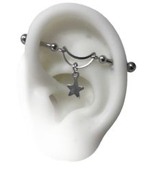 an earring with a star on it