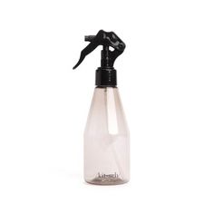 a spray bottle with a black pump on it