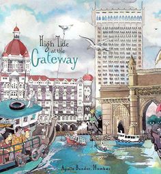 the cover of high tide in the gateway by annie bender hornness, illustrated by an artist