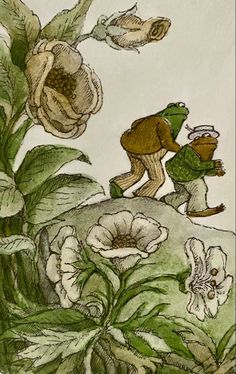 an image of a man picking flowers from the ground