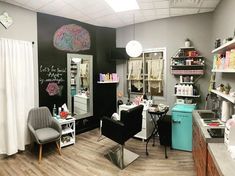 the salon is clean and ready for customers to use