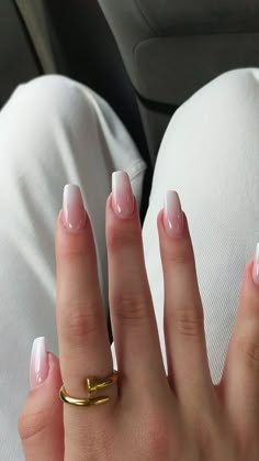 School Nails, Casual Nails, Classy Acrylic Nails, White Nail, Girls Nails, Prom Nails, Classy Nails, Chic Nails, Pretty Acrylic Nails