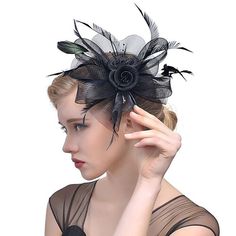 Category:Headpiece,Fascinators,Hats,Headwear; Embellishment:Feather,Bows,Pure Color,Splicing,Tulle; Gender:Women's; Quantity:1 PC; Theme:Fashion,Head,Vintage Theme,Birthday,Wedding,Holiday,Classic Theme; Style:Vintage,Elegant; Hats Category:Fedora Hat,Top Hat,Veil Hat; Occasion:Horse Race,Cocktail; Material:Organza; Front page:WE; Shipping Weight:0.13; Listing Date:04/08/2024; Head Circumference: Clip Fascinators, Feather Veil, Holiday Headpiece, Wedding Party Hair, Wedding Headwear, Glamour Vintage, Bridal Headwear, Hat Wedding, Bridal Wedding Hair