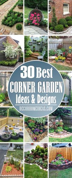 the best garden ideas and designs for small backyards, front yard or back yard