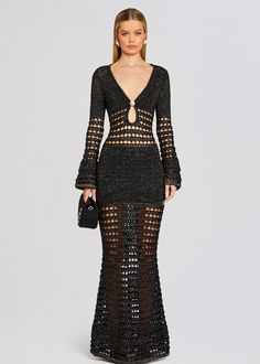 Black Lace Dress 2022, Luxury Crochet Midi Length Dress For Summer, Luxury Crochet Evening Dress For Spring, Crochet Beach Dress Party, Luxury Crochet Evening Dress For Summer, Luxury Bohemian Crochet Dress For Vacation, Blck Crochet Dress, High Low Crochet Dress, Knitted Dress Catwalk