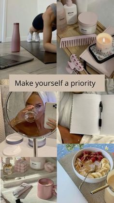 Studera Motivation, Fitness Vision Board, Clean Lifestyle, Make Yourself A Priority, Beauty Habits, Dream Vision Board, Vie Motivation, Healthy Lifestyle Motivation