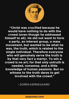 an image of a man with a quote on it that says christ was crucified because