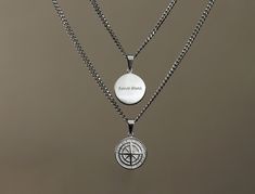 Personalized pendant necklace, Custom necklace, Personalized Gift for Him. Custom Engraving: Personalize the cross pendant with a name, date, or a special message, making it a unique keepsake. Our engraved necklace stands out for its meticulous craftsmanship and attention to detail. Each piece is custom-made to order, ensuring that your necklace is as unique as the person wearing it. The personalized engraving adds a heartfelt touch, making this necklace not just an accessory, but a cherished memory. How to Order: Choose your preferred Pendant color and Necklace length. Provide the custom text for engraving in the personalization box. Add to cart and proceed to checkout. 🌟 Compass Pendant size - 22mm X 22mm. 🌟 Chain Width -3.5mm 🌟 Chain Length - 16", 18", 20", 22", 24", 26" Six differen Silver Compass Necklace, Gold Compass Necklace, Compass Pendant Necklace, Compass Necklace Silver, North Star Pendant, Pendant Necklace Men, Personalized Pendant Necklace, Thoughtful Gifts For Him, Compass Pendant