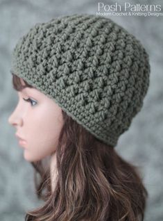 the elegant textured hat crochet pattern