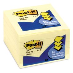 four post - it notes stacked on top of each other with the words pop - it