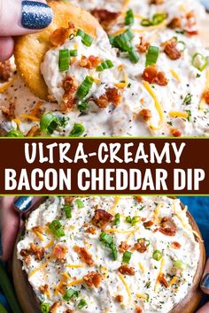 bacon cheddar dip is an easy appetizer that everyone will love