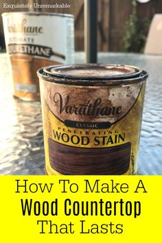 how to make a wood countertop that looks like it is being used for painting