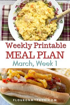 the meal is ready to be eaten and served in this meal plan for march, week 1