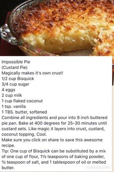 the recipe for this casserole is shown in an image above it's description