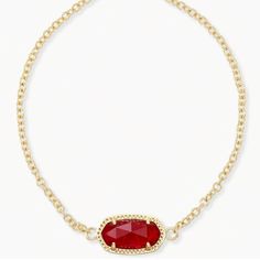 Brand New Kendra Scott Adjustable Chain Bracelet. Red Color With Clear Side And Gold Design Detail Side, Can Wear It Both Ways. Comes With Tag, Bag And Box! Gold And Red Jewelry, Kendra Scott Bracelet, Jewelry Kendra Scott, Gift Wishlist, Red Bracelets, Red Jewelry, Kendra Scott Jewelry, Gold Design, Adjustable Bracelet