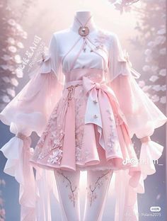 Genshin Impact Outfits, Liyue Oc, Fantasy Kimono, Love Nikki Outfits, Chinese Fancy Dress, Clothing Pattern Design, Dress Design Drawing, Dress Design Sketches, Fashion Illustration Dresses