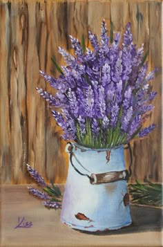 Lavender Paint, Acrylic Painting Flowers, Nature Art Painting, Hur Man Målar